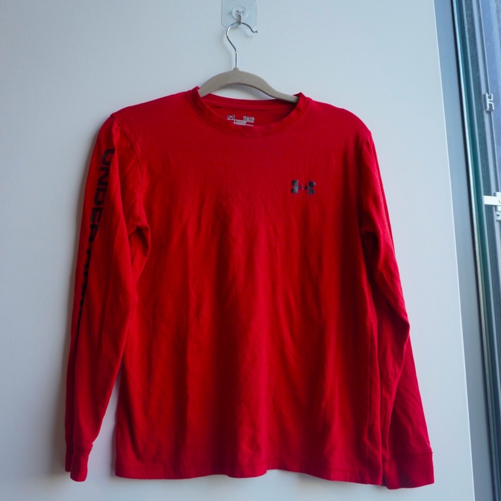 Under Armour Long Sleeve Tshirt, Red